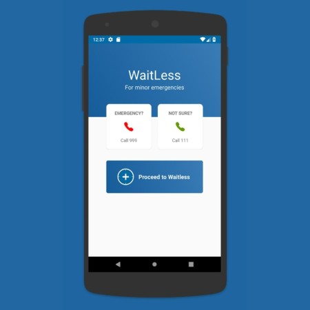 Waitless app on mobile phone